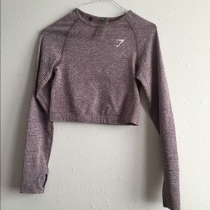 Gymshark long sleeve cropped shirt